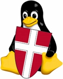 © linuxwochen.at Tux-Pinguin mit Wienwappen